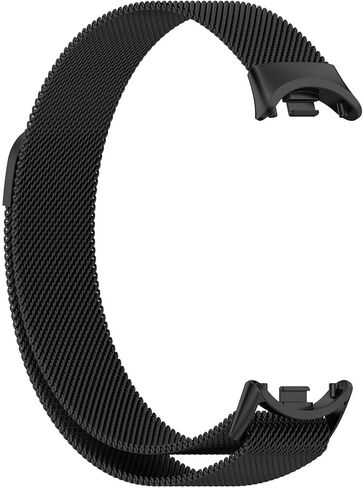 Metal Band Compatible with Xiaomi Mi Band 8, Mi Band 10, Mi Band 9 Replacement Bands Women Men, Stainless Steel Mesh Loop Adjustable Wristband Replacement Strap in Saudi Arabia