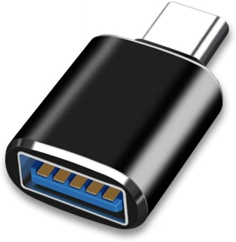 محول USB C إلى USB، قراءة سريعة، التوصيل والدفع، نقل بيانات عالي السرعة لسلسلة iPhone 16/15، iPad، MacBook، Samsung Galaxy S25/S24، أسود in Saudi Arabia