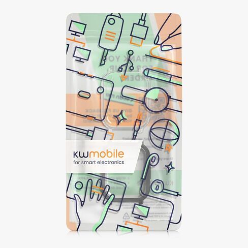 حافظة kwmobile متوافقة مع حافظة Xiaomi Redmi Watch 5 Active - 2X غطاء سيليكون لتتبع اللياقة البدنية من مادة TPU - شفاف/أسود in Saudi Arabia