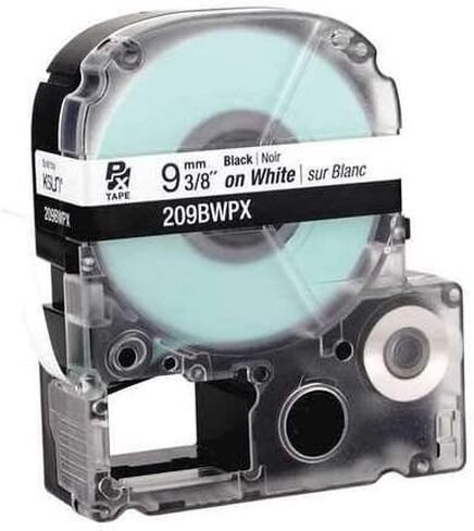 Cartridge Label, 3/8 in. W, Blk on White in Saudi Arabia