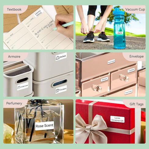 إعادة تعبئة شريط صانع الملصقات EEBBL D30 P21، 15 × 30 مم (0.59 بوصة × 1.2 بوصة) ملصقات طباعة ملصقات حرارية متوافقة مع ورق الطباعة المُكيَّف لطابعة الملصقات المحمولة D30 للمكتب، 230 ملصق/لفة، 5 لفات (أبيض) in Kuwait