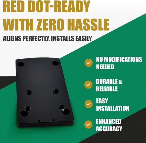 محول/حامل النقطة الحمراء للبصريات المتقدمة من Ade لـ Sig P320 M17 / M18 لتركيب Vortex Venom/Viper Red Dot Sight - يتناسب أيضًا مع Burris Fastfire، Docter Footprint in Saudi Arabia