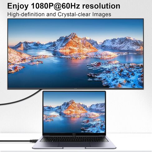 كابل محول Wanme HDMI إلى DVI، توصيل وتشغيل عالي السرعة ثنائي الاتجاه 1080 بكسل، محول DVI إلى HDMI للتلفزيون/الشاشة/بطاقة الفيديو/بطاقة الرسومات (4.9FT) in Saudi Arabia