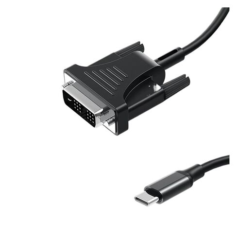 1.8M TY>pe C to DVI 24+ +5 Converter Cord HD 1080P USB Adapter for Pro LCD Projector M>oni>tor in Saudi Arabia
