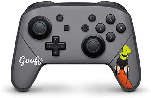 Skinit Decal Gaming Skin Compatible with Nintendo Switch Pro Controller - Officially Licensed Disney Friends Goofy Backwards Design in Saudi Arabia