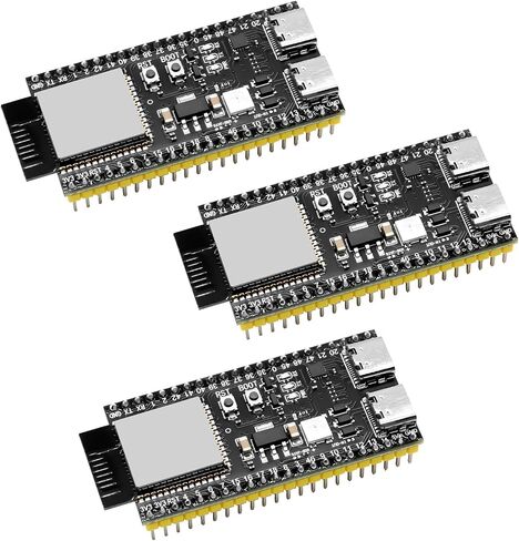 لوحة ESP32-S3-DevKitC-1، حزمة واحدة من لوحة تطوير WROOM-1-N16R8 ESP32-S3 مع WiFi وBluetooth 5.0، وحدة MCU ثنائية النواة بسرعة 240 ميجاهرتز، متوافقة مع Arduino IDE وMicroPython in Kuwait