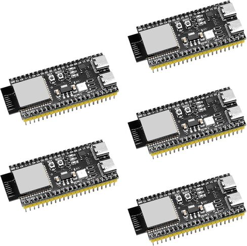 لوحة ESP32-S3-DevKitC-1، حزمة واحدة من لوحة تطوير WROOM-1-N16R8 ESP32-S3 مع WiFi وBluetooth 5.0، وحدة MCU ثنائية النواة بسرعة 240 ميجاهرتز، متوافقة مع Arduino IDE وMicroPython in Kuwait
