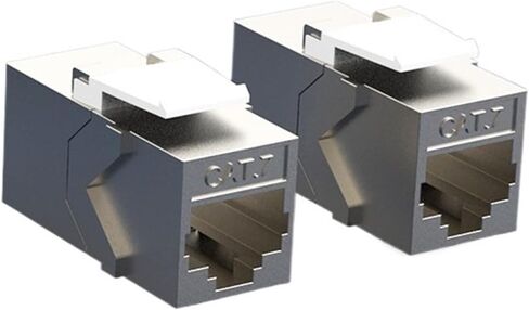 10G Cat7 C6A RJ45 في الخط مقرنة محمية محول أنثى موصل مستقيم (5 قطعة لكل مجموعة، Cat 6A Zincalloy) in Saudi Arabia