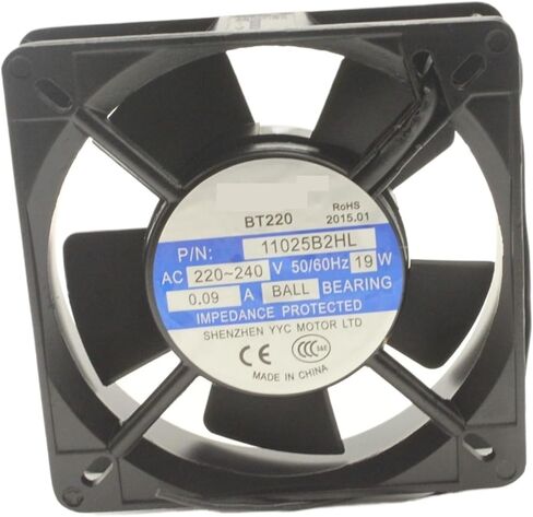 for BT220 11025B2HL AC 220-240V 50/60Hz 19W 0.09A 11cm 11025 110x110x25mm Ball Bearing Cooling Fan in Saudi Arabia