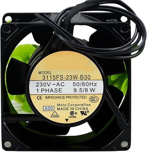 for 3115FS-23W-B30 AC 230V 50/60Hz 9.5/8W 8cm 8038 80x80x38mm 1600RPM Double Ball Bearing Cooling Fan in Saudi Arabia