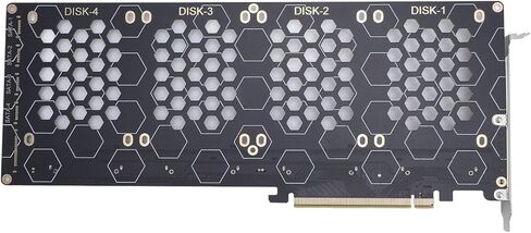 محول U.2 NVME إلى PCIe 4.0 X8 توافق متعدد الوظائف لنقل عالي السرعة للمكونات الداخلية للكمبيوتر المكتبي SFF8639 نظام دعم القرص الصلب 2.5 بوصة in Saudi Arabia