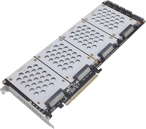 محول U.2 NVME إلى PCIe 4.0 X8 توافق متعدد الوظائف لنقل عالي السرعة للمكونات الداخلية للكمبيوتر المكتبي SFF8639 نظام دعم القرص الصلب 2.5 بوصة in Saudi Arabia