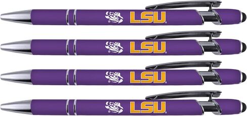 Greeting Pen LSU Silver Barrel Grip Pen 8 Pack (2813) in Saudi Arabia