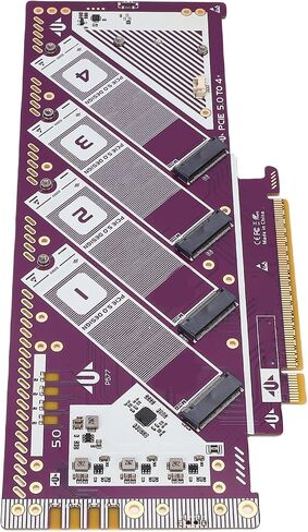 Keenso PCIe 5.0 NVMe M.2 Adapter Card, Gold Plated PCB, Ultra High Speed Performance, Ideal for Gaming and Video Editing, Desktop Computer Upgrade in Saudi Arabia