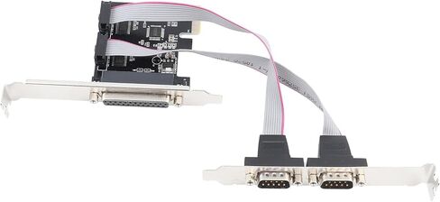 Estink PCIE إلى المنافذ التسلسلية المزدوجة وبطاقة محول المنفذ المتوازي 2 DB9 RS232 1 DB25 LPT لسطح المكتب مع دعم فتحة PCI Express x1 in Saudi Arabia