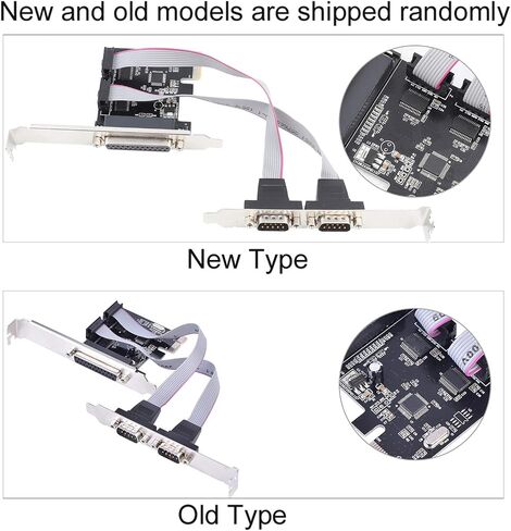 Estink PCIE إلى المنافذ التسلسلية المزدوجة وبطاقة محول المنفذ المتوازي 2 DB9 RS232 1 DB25 LPT لسطح المكتب مع دعم فتحة PCI Express x1 in Saudi Arabia