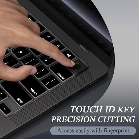 Keyboard Cover Skin for 2025 MacBook Pro 14 inches M5 Chip A3434 TPU Protector Accessories US/ANSI Layout (Silicone Gray) in Kuwait