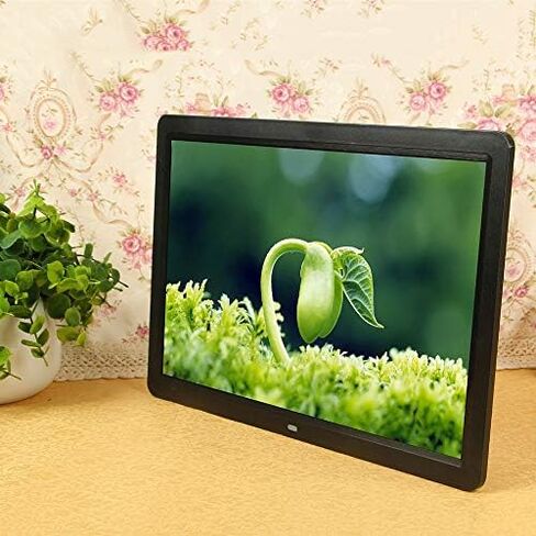 إطار صور رقمي مقاس 12 بوصة مع شاشة LCD، دقة عالية تبلغ 1280 × 800، يدعم تشغيل ملفات MP3 والفيديو وبطاقة SD ومحرك أقراص فلاش USB. in Saudi Arabia