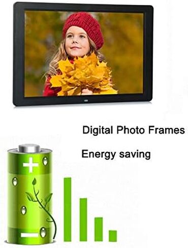 إطار صور رقمي مقاس 12 بوصة مع شاشة LCD، دقة عالية تبلغ 1280 × 800، يدعم تشغيل ملفات MP3 والفيديو وبطاقة SD ومحرك أقراص فلاش USB. in Saudi Arabia