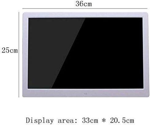15.4-inch Ultra-Thin Digital Photo Frame - High-Definition Video and Music Playback, 1280x800 Resolution, Black. in Saudi Arabia