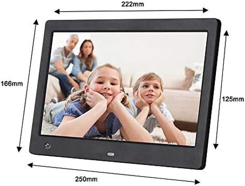 إطار صور رقمي مقاس 10.1 بوصة مع مستشعر حركة، دقة 1024 × 600، مشغل صور/فيديو/موسيقى مع مؤقت تبديل تلقائي. in Saudi Arabia