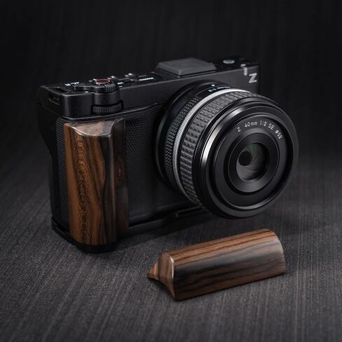Wood Wooden Aluminum Alloy L Hand Grip Base Plate for Ni kon ZR Cinema Camera (Ziricote (Weight: 80g)) in Kuwait