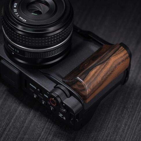 Wood Wooden Aluminum Alloy L Hand Grip Base Plate for Ni kon ZR Cinema Camera (Ziricote (Weight: 80g)) in Kuwait