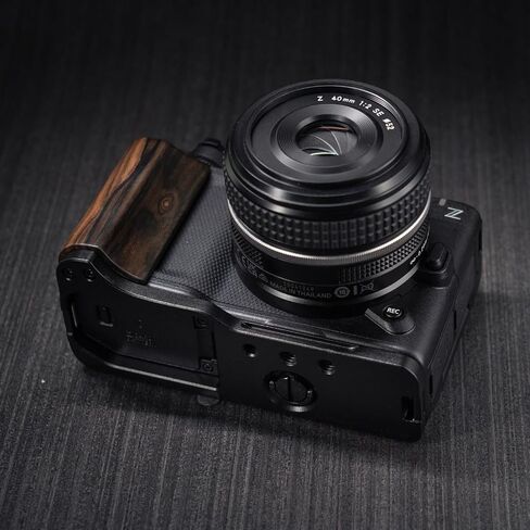Wood Wooden Aluminum Alloy L Hand Grip Base Plate for Ni kon ZR Cinema Camera (Ziricote (Weight: 80g)) in Kuwait