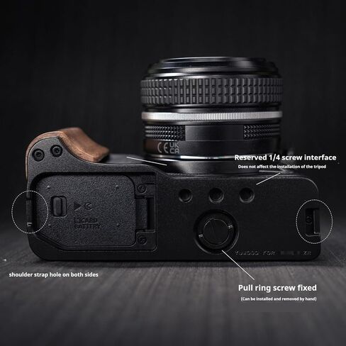 Wood Wooden Aluminum Alloy L Hand Grip Base Plate for Ni kon ZR Cinema Camera (Ziricote (Weight: 80g)) in Kuwait