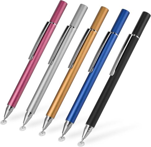 قلم BoxWave Stylus متوافق مع Xiaomi Redmi Pad Pro - قلم ذو سعة FineTouch، قلم شاشة فائق الدقة - فضي معدني in Saudi Arabia