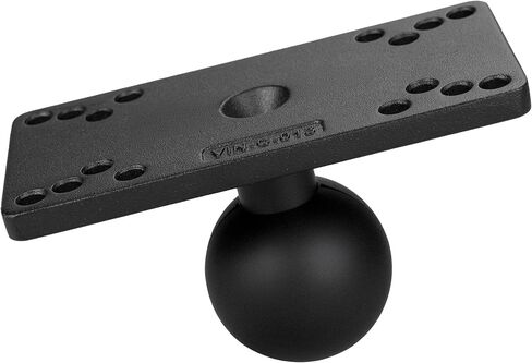 Aluminum 1.5" Ball Fish Finder mounting Plate for Hummingbird Helix 5,7, etc., C Size Universal Marine Electronics Bracket, Compatible with RAM Mounts in Kuwait