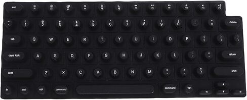 Keyboard Cover for Long Nails, Silicone Raised Keyboard Cover for OS X Laptop, Comfortable Typing (Pink) in Saudi Arabia
