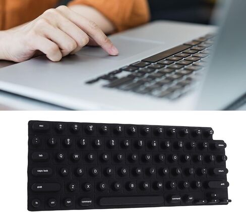 Keyboard Cover for Long Nails, Silicone Raised Keyboard Cover for OS X Laptop, Comfortable Typing (Pink) in Saudi Arabia
