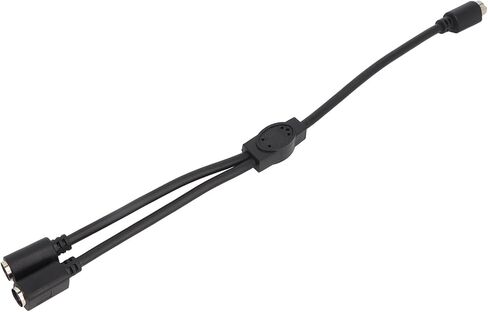 كابل Pssopp MINI DIN 6 Pin إلى 2 MINI DIN 6 Pin ذكر إلى أنثى، فاصل PVC عالي الدقة 1.0 قدم للأجهزة الرقمية in Saudi Arabia