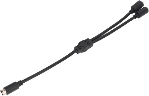 كابل Pssopp MINI DIN 6 Pin إلى 2 MINI DIN 6 Pin ذكر إلى أنثى، فاصل PVC عالي الدقة 1.0 قدم للأجهزة الرقمية in Saudi Arabia