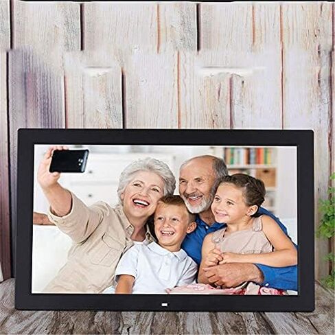 إطار صور رقمي مقاس 19 بوصة - شاشة عالية الدقة بنسبة 16:9، ومشغل MP3 والفيديو، والتقويم وساعة المنبه، وجهاز التحكم عن بعد، ويدعم بطاقات USB وSD، أسود. in Kuwait