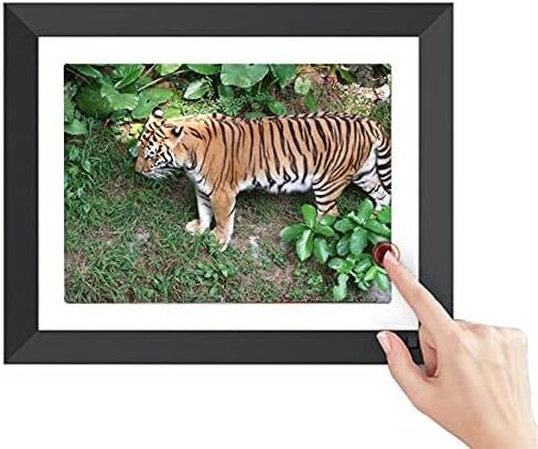 11-inch WiFi Digital Photo Frame with IPS Touchscreen, 16GB Storage, Automatic Rotation, Human Body Sensor, Sleep Mode, Clock, Music and Video Playback Functions. in Saudi Arabia