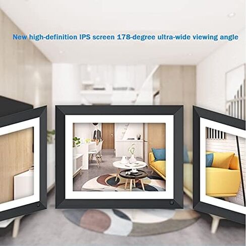 11-inch WiFi Digital Photo Frame with IPS Touchscreen, 16GB Storage, Automatic Rotation, Human Body Sensor, Sleep Mode, Clock, Music and Video Playback Functions. in Saudi Arabia