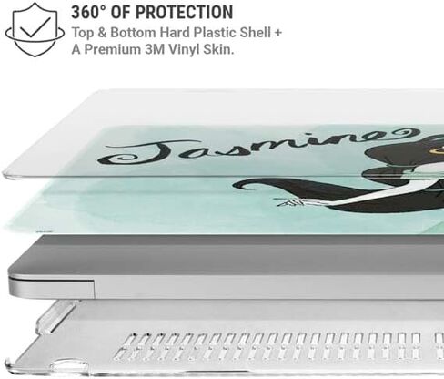Skinit Laptop Case Plus Skin Compatible with MacBook Pro 13in M1 (2021) - Officially Licensed Disney Princess Jasmine Design in Saudi Arabia