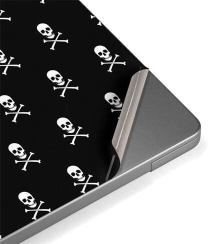 Skinit Decal Laptop Skin Compatible with MacBook Pro 16in (2021) Originally Designed Skull and Crossbones (White) Design in Saudi Arabia