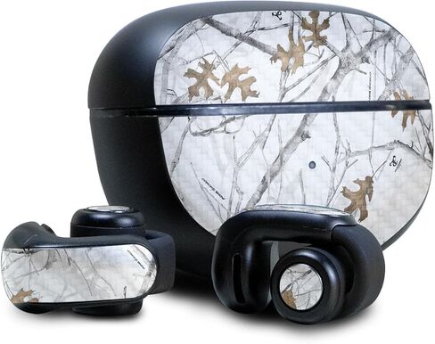 غلاف سماعة الرأس من ألياف الكربون متوافق مع سماعات الأذن Bose Ultra Open - إخفاء الثلج - غطاء لاصق واقي من الفينيل 3M ممتاز - سهل الاستخدام | صُنع في الولايات المتحدة الأمريكية بواسطة MightySkins in Kuwait