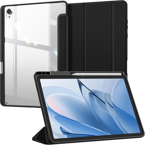 حافظة Fintie Hybrid رفيعة لهاتف Samsung Galaxy Tab S11 5G 11 بوصة موديل 2025 (SM-X730/X736B) مع حامل قلم S، غطاء مقاوم للصدمات مع غطاء خلفي شفاف شفاف، استيقاظ/نوم تلقائي، رخام أرجواني in Saudi Arabia