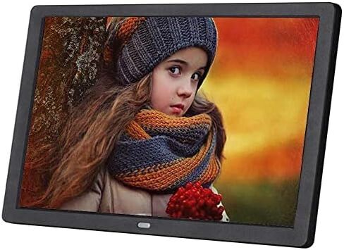 10.1-inch Digital Photo Frame with Multimedia Player - Photo, Music, Video, and Calendar/Alarm Clock Functions - White in Saudi Arabia