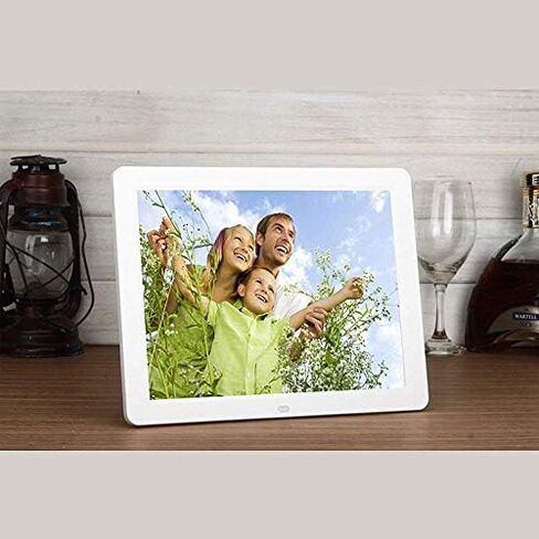 12-inch HD Digital Photo Frame, 1024x768 Resolution, 10GB Free Online Storage, with Motion Sensor, White. in Saudi Arabia