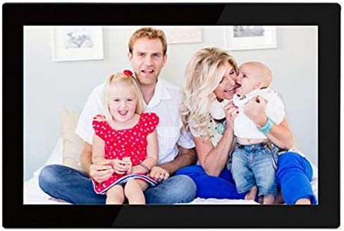 10-inch Smart WiFi Digital Photo Frame - 1280x800 IPS LCD Screen, 1080P Video, 16GB Storage Space, Send Photos via email Anytime, Anywhere, Automatic Rotation. in Saudi Arabia