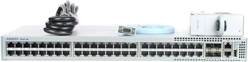 Arista DCS-7010T-48-F 48P 1GbE 4P 10GbE SFP + مفتاح تدفق الهواء من الأمام إلى الخلف مع تيار متردد مزدوج (متجدد) in Kuwait