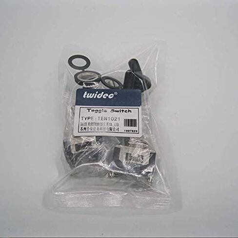 Twidec/3 عصابة الثقيلة روكر تبديل لوحة معدنية مع 16A 250V AC SPST 2 وضع 2 دبوس تشغيل/إيقاف مفتاح معدن الخفافيش غطاء الحذاء المقاوم للماء TEN-1021-B101-BMZ in Kuwait