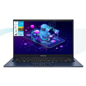 ASUS Vivobook 14" FHD 250-Nits Laptop, Intel i3-1315U, 16GB RAM+512GB SSD, Lightweight & All-Day Battery, Durability, Windows 11, NumberPad, Privacy Camera, Wi-Fi, for Business & Students, RK Bundle in Kuwait