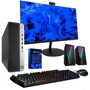 كمبيوتر مكتبي اتش بي 600G4 | الجيل الثامن سداسي النواة انتل i5 (3.2) | ذاكرة وصول عشوائي DDR4 سعة 16 جيجابايت | 500 جيجا بايت NVME | ويندوز 11 بروفيشنال | كمبيوتر منزلي أو مكتبي (متجدد) in Kuwait