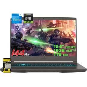 msi Thin A15 Gaming Laptop 15.6" FHD IPS 144Hz AMD 6 core Ryzen 5 7535HS 32GB RAM 2TB SSD GeForce RTX 4060 (Up to 233 AI Tops) Backlit Type-C Wi-Fi6E Win11Pro ICP Hub in Saudi Arabia